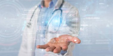 Veri 3d re ile dijital teknolojik arayüz kullanarak Bilim adamı