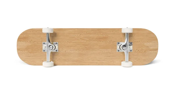 Skateboard isolato su bianco mockup rendering 3D — Foto Stock