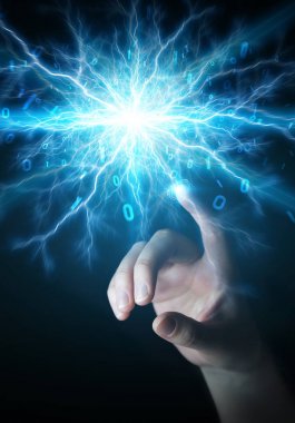 İşadamı yenilenebilir ve sürdürülebilir eko enerji 3d ren oluşturma