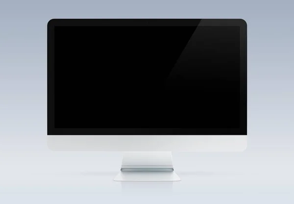 现代计算机显示器模型隔离3d 渲染 — 图库照片