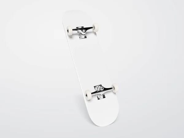 Skateboard isolato su modello grigio rendering 3D — Foto Stock