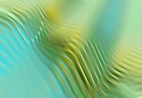 Groene en gele abstracte golvende achtergrond met vervaagde beweging EF — Stockfoto