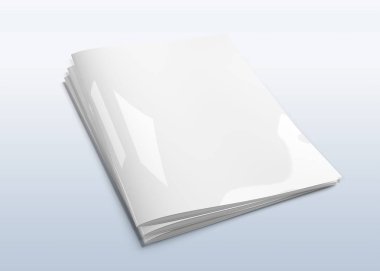 Kapak dergisi kazık mockup gri arka plan 3d render izole