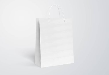 Boş alışveriş çantası mockup 3d render izole 