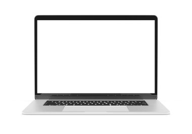 Modern dizüstü mockup 3d render izole