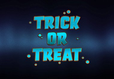 Karanlık arka plan üzerinde Mutlu Halloween goblin kartı etkisi