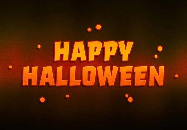 Halloween pumpkin text on dark background — Stock Photo, Image