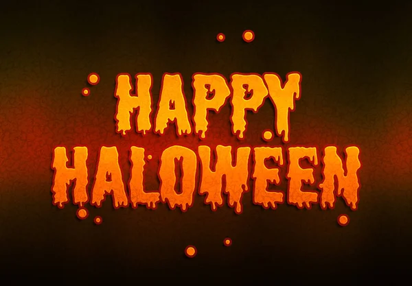 Halloween pumpkin text on dark background — Stock Photo, Image