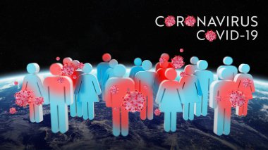 Coronavirus Covid-19 salgını tüm dünyaya yayılıyor ve NASA tarafından desteklenen bu görüntünün 3 boyutlu elementlerini insanlara bulaştırıyor.