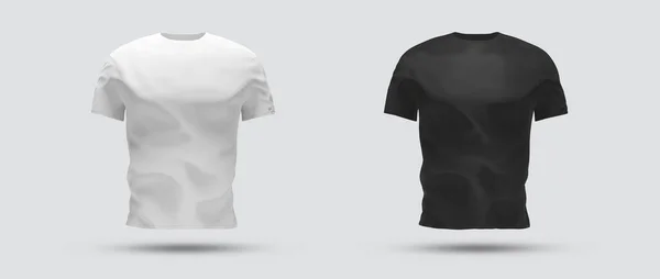 Απομονωμένο Shirt Σκιά Mockup Λευκή Φανέλα Λευκό Φόντο — Φωτογραφία Αρχείου