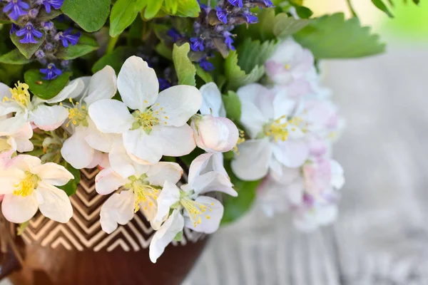 Bouquet Spring Flowers Sunshine Close — Stock Photo, Image