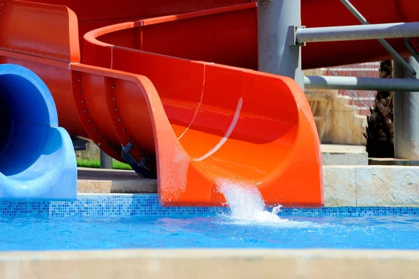 Colorful Water Slides Water Park — Stock Photo, Image
