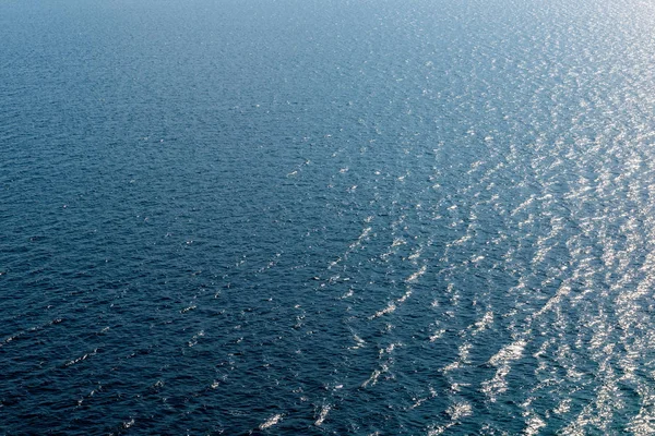Oberflächenstruktur des Meerwassers. Tiefseewellen — Stockfoto