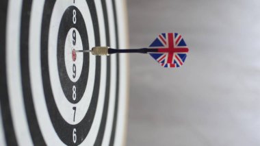 Dart hedefi tam on ikiden vurdu, tek atış tam isabet. Başarılı iş fikirleri kavramı hedefin tam merkezini vuruyor. Rakiplere göre görev ve üstünlüğün mükemmel performansı.