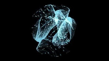 Bir çemberdeki rastgele noktaların hareketi. Müzik videoları için VJ döngüsü, gece kulüpleri, görsel ve işitsel gösteriler ve sunumlar, LED ekranlar ve projeksiyon haritaları. 3d hazırlayıcı