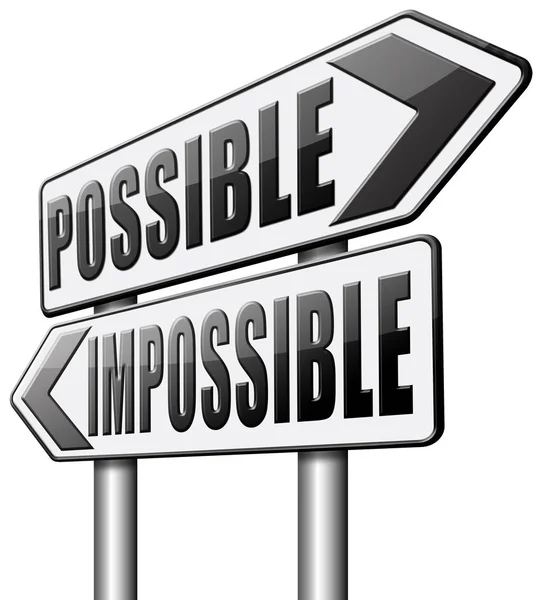 Posible o imposible —  Fotos de Stock