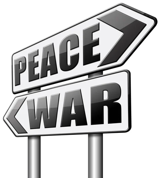 Guerra zona de conflito de paz — Fotografia de Stock