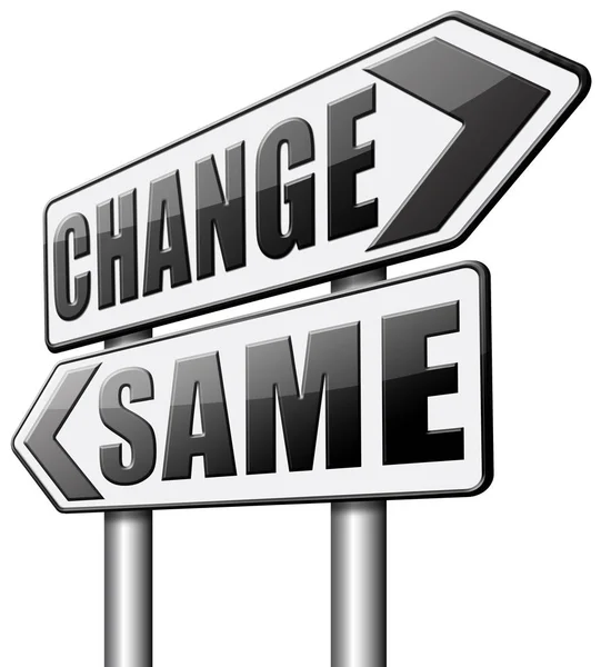 Same or change — Stock Photo, Image