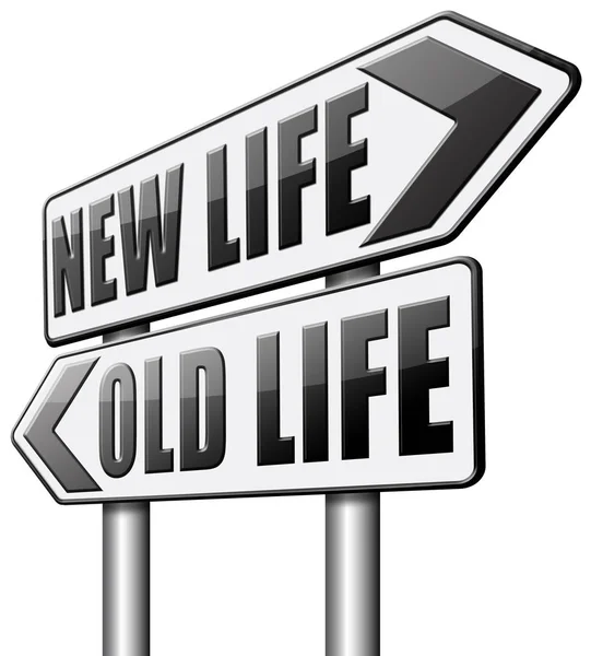 Nový nebo starý život znova od začátku. — Stock fotografie