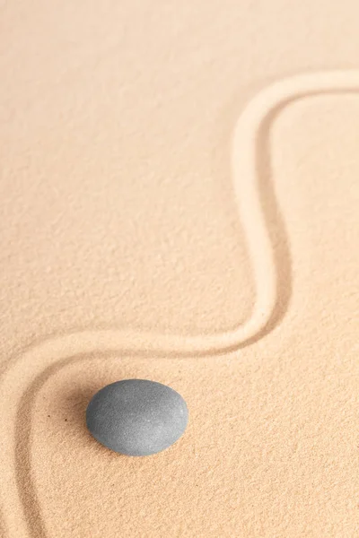 Piedra Meditación Zen Para Concentración Curación Del Cuerpo Alma Mente — Foto de Stock