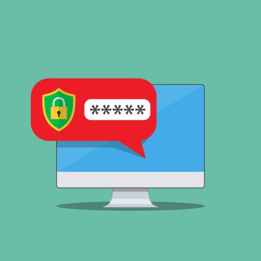 Şifre ile masaüstü bilgisayar