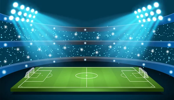 Fútbol juego Vector Stadium — Vector de stock