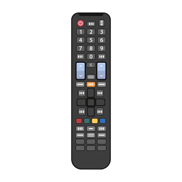 Control remoto para TV o centro multimedia . — Vector de stock