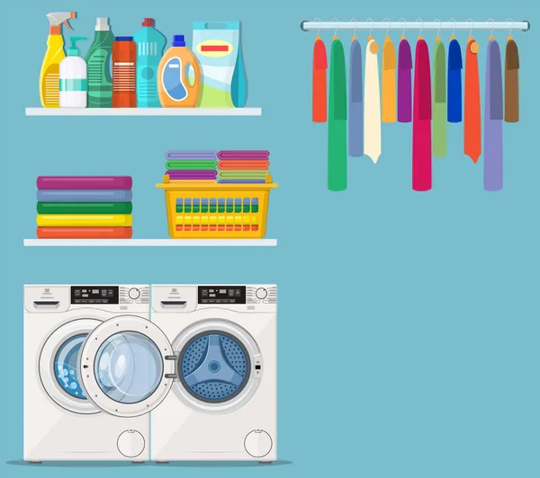 Servicio de lavandería — Vector de stock