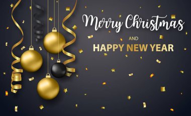 Poster neşeli Noel tatili.