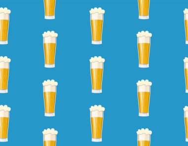 Dikişsiz desen kupa bira.