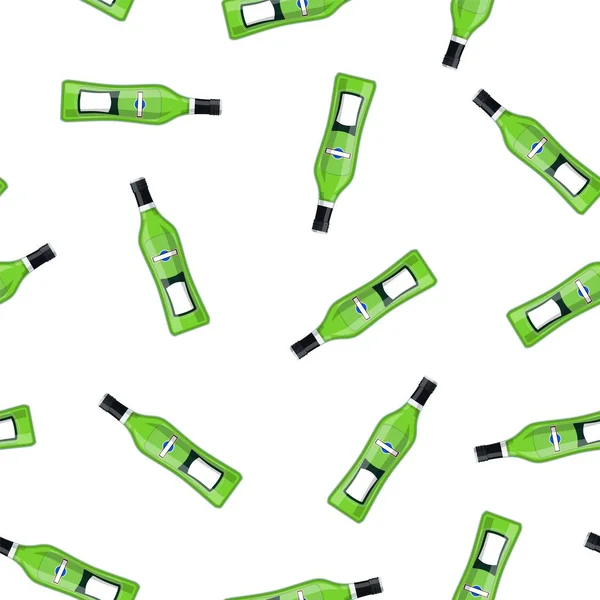 Vermouth alkohol flaska — Stock vektor