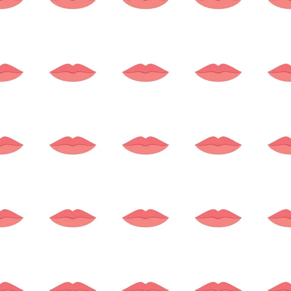 Lippen nahtloses Muster — Stockvektor