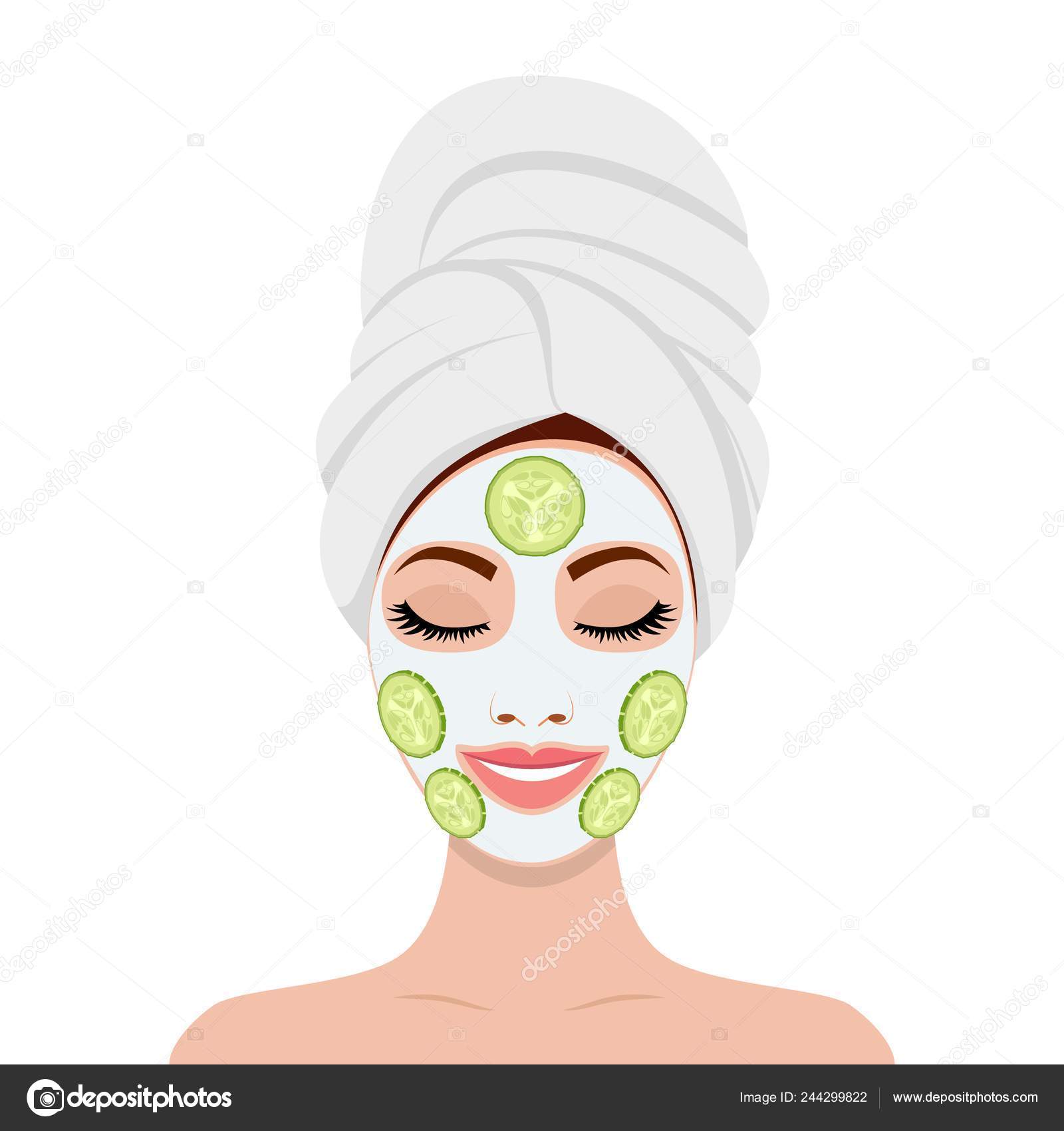 Beautiful Woman Face Mask