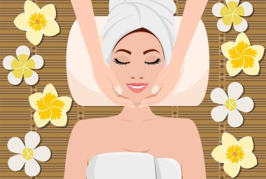 güzellik bakımı olan kadın