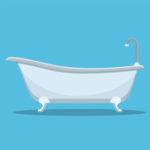 현대 목욕 배경에 고립. — 스톡 벡터