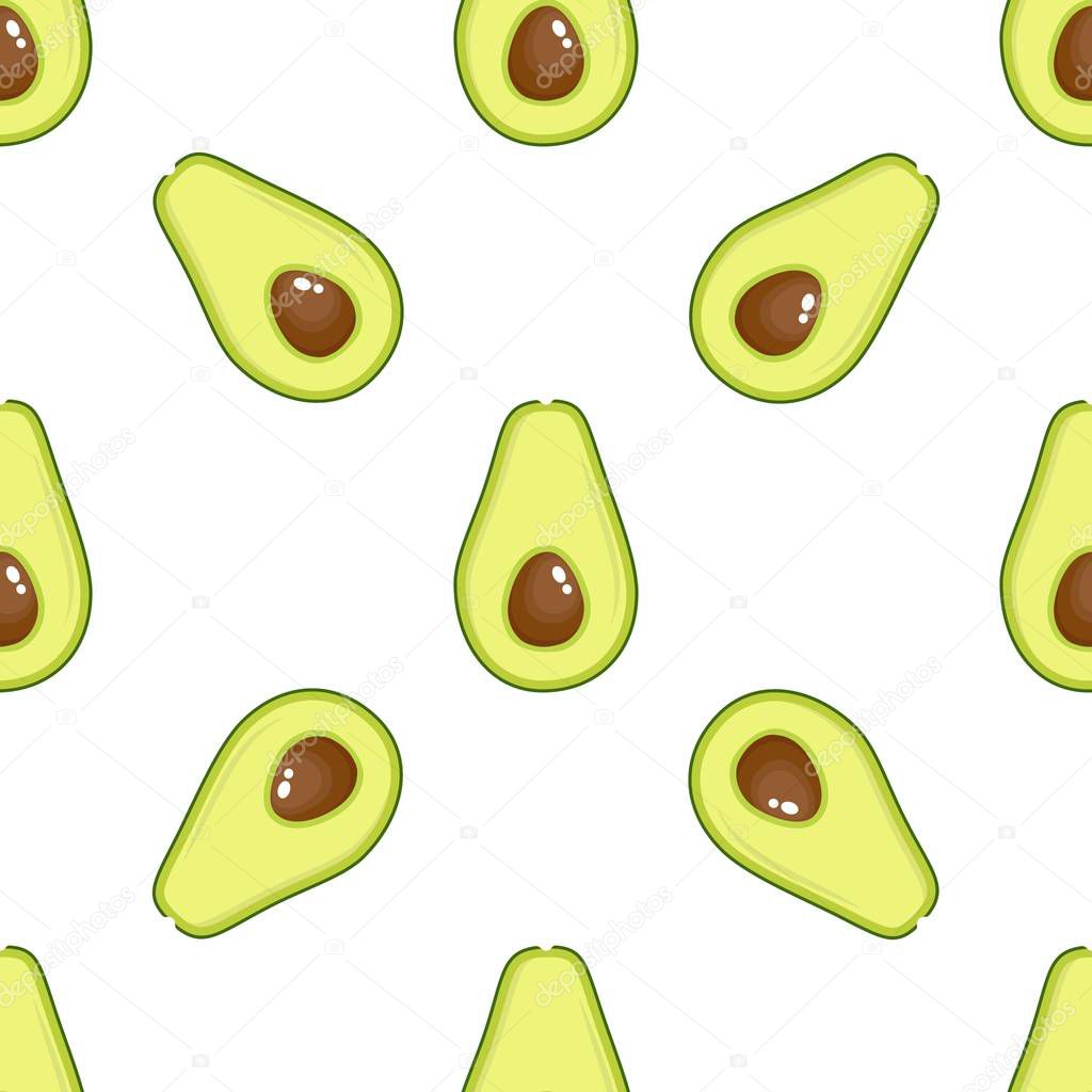 Avocado pattern geometric seamless