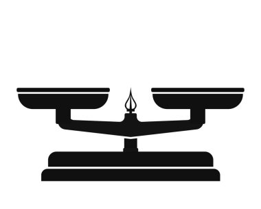 siyah ölçekler simgesi.