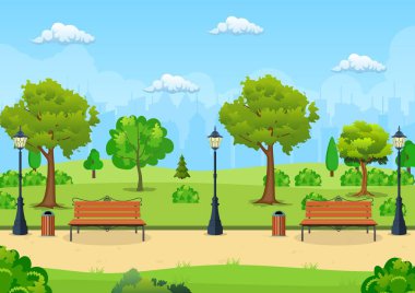 Ağaç ve fener Park ile tezgah.