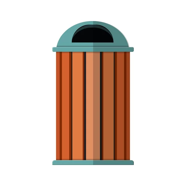 Waste bin icon — Stock Vector