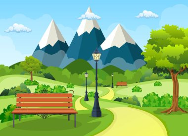 Yaz, bahar gün park