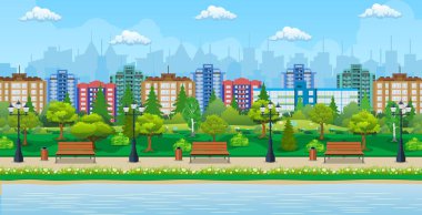 Şehir Parkı ve su birikintisi