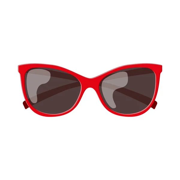Kırmızı güneş gözlüğü — Stok Vektör