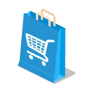 alışveriş çantası simgesi.