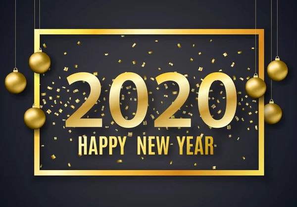 2020 Nieuwjaar achtergrond — Stockvector