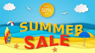 Plajlı deniz manzarası