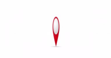 Konum Pin simgesi. 4K video GPS hareketi haritadaki konumu gösteriyor.