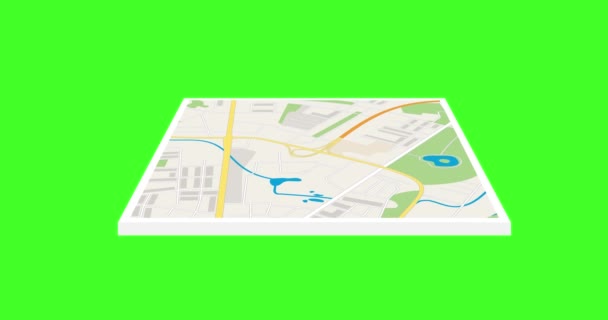 Tracciamento GPS. Concetto di navigazione GPS. — Video Stock