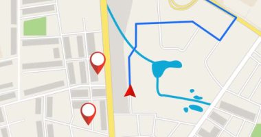 GPS izleme. GPS navigasyon kavramı.
