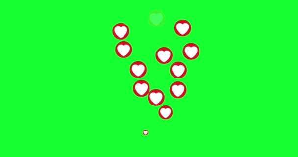 Social media Live style animated heart — Stock Video