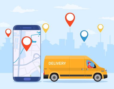 Çevrimiçi dağıtım hizmeti kavramı,